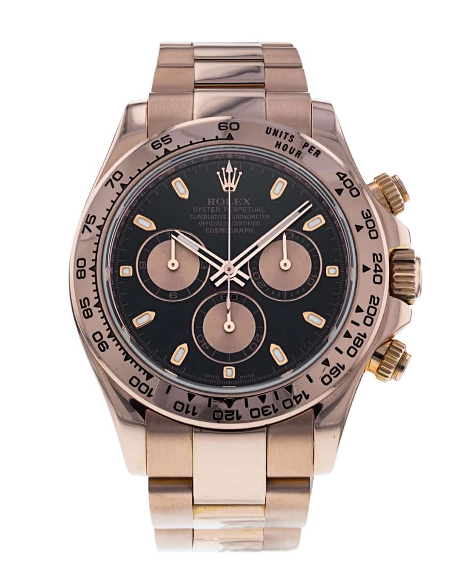 Rolex Daytona 116505 Black Baton Dial Bracelet Strap